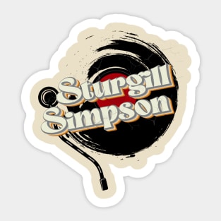 John Sturgill Simpson // Vinyl Vintage Style Sticker